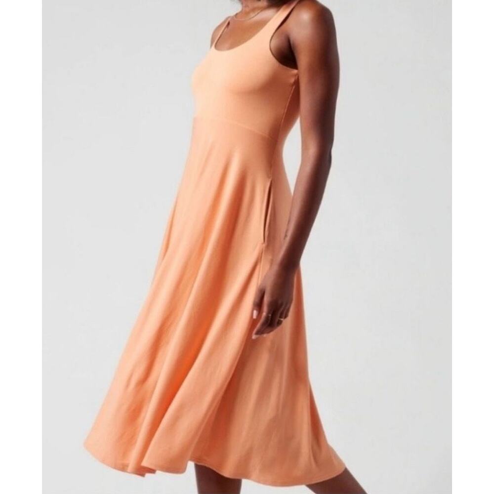 Athleta Santorini Midi Tank Dress Cactus Peach XS